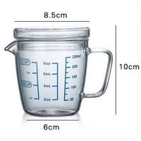 AVX 250ml-es üveg mérőpohár tetővel
