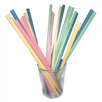 Kép 1/2 - Bio PLA szívószál vegyes színes 300db/cs 8mm