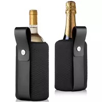 Kép 2/6 - Vacu Vin bor- és pezsgőhűtő mandzsetta Artico Flexible fekete