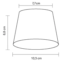 Kép 2/7 - One-Light asztali LED-es tölthető, palackra helyezhető lámpa bronz színű