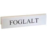 Kép 1/2 - Foglalt tábla nagy 200x48mm fehér - barna felirattal