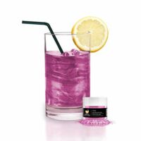 Kép 3/4 - Gin Tonik és koktél színező glitter, ehető csillámpor - rózsaszín (4 gr)