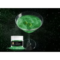 Gin Tonik és koktél színező glitter, ehető csillámpor - zöld (4 gr)