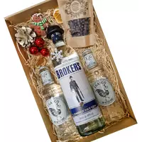 Kép 1/2 - Karácsonyi Brokers gin tonik szett díszdobozban