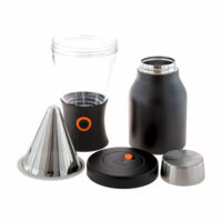 Asobu Hideg filterkávé készítős és hordozó termosz Rozsdamentes acélból készült fekete