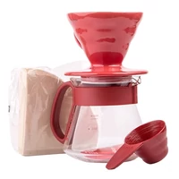 Kép 4/4 - Hario V60 Dripper & Red Pot Set csepegtető + szerver + szűrők