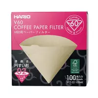 Kép 3/3 - Hario Misarashi barna papírszűrők - V60-02 - 100 darabos kartondoboz