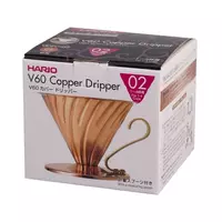 Kép 5/10 - Hario V60-02 fém csöpögős kávékészítő dripper arany
