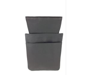 Sam bőr pincérbrifkó tartó 2 fakkos 13,5x21,5cm fekete