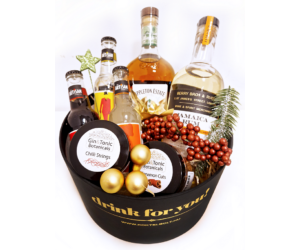 Drink For You feliratos Karácsonyi Rum csomag fekete díszdobozban