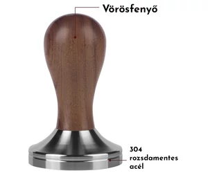 57 mm-es tamper - vörösfenyő