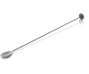 NOCTURN csavart szárú korong végű bárkanál 40 cm rozsdamentes acél gunmetal