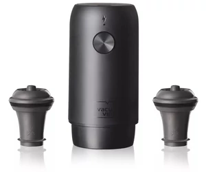 Vacu Vin Elektromos vákuumpumpa borzár (2db dugóval) díszdobozban, újratölthető, akkumulátoros, töltőkábellel