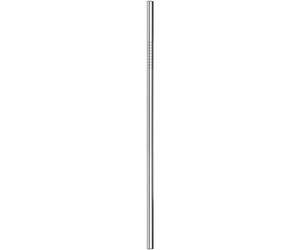 Fém szívószál egyenes rozsdamentes ezüst színű 6 mm x 215mm 1db