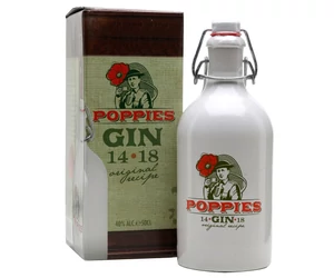 Poppies Gin 40% kerámia, pdd.0,5