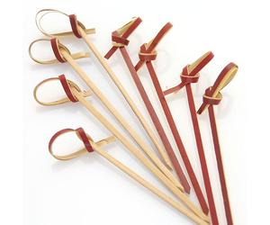 Tiki bambusz koktélnyárs 90mm 100db/cs piros