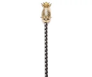Bulu ananász végű bárkanál gunmetal arany véggel 33,5 cm