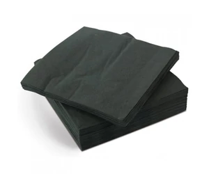 Koktélszalvéta 12x12cm 100db/cs fekete 