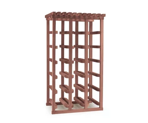 Bortartó állvány 32 bornak bükkfából dió színű