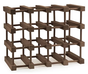 Bortartó rács 12 bornak dió színű