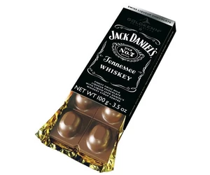 Jack Daniel's whiskey-vel töltött táblás csokoládé (100 gr)