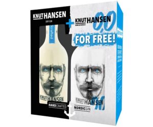 Knut Hansen Gin 0,5L 42% + Knut Hansen alkoholmentes párlat 0,0% 0,5L dd.