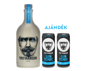 Knut Hansen Gin 0,5L 42% + ajándék 2 db Knut Hansen Gin Tonic 10% 250 ml