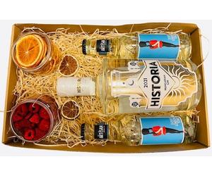 Historia skinny gin tonik csomag feliratos díszdobozban