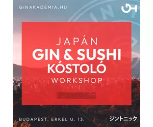 Japán Gin &amp; Sushi kóstoló Workshop július 18.