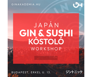Japán Gin &amp; Sushi kóstoló Workshop augusztus 8.