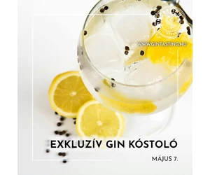 Exkluzív gin kóstoló május 8.