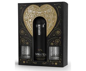 Tatratea eredeti tea likőr 52% pdd. + 2 pohár