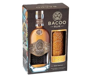 Bacoo Rum 11 years 40% pdd. + tiki kerámia pohár 0,7