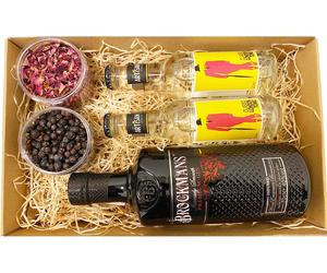 Brockmans Gin Tonik szett Díszdobozban Ginfűszerrel