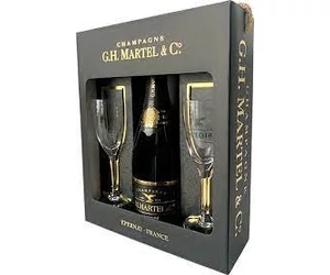 G.H.Martel Prestige Brut Champagne 12% 0,75L pdd. + 2 pohár