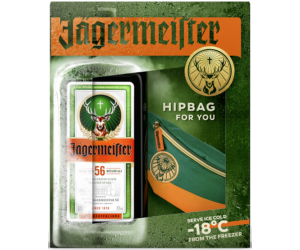 Jägermeister likőr 0,7L (35%) + övtáska
