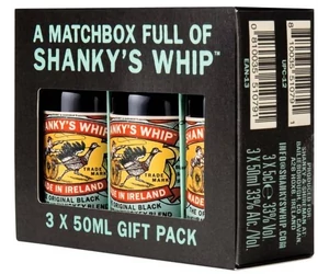 Shanky's Whip Black Irish Whiskey Likőr Mini Pack 3x0,05L 33%