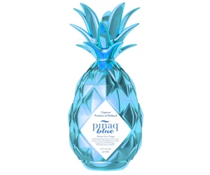 Pinaq Blue likőr ananász üvegben 17% 0,75L kék