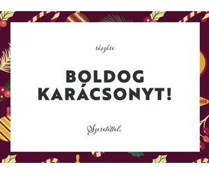 Ajándékkártya- Boldog Karácsony