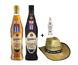 Legendario rum szett + ajándék Legendario mini és kalap