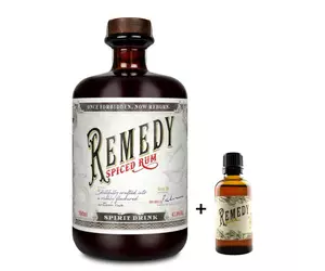 Remedy Spiced Rum 41,5% 0,7L + ajándék Remedy Elixir Rum Liquer mini 0,05L 34%