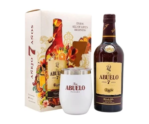 Abuelo 7 éves rum díszdobozban pohárral 0,7L 40%