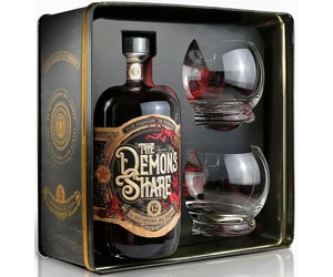 The Demons Share 12 éves rum dd. + 2 pohár 0,7L 41%