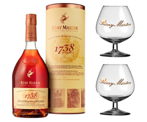 Remy Martin 1738 Accord Royal Cognac dd. 0,7L 40% + 2 ajándék pohár