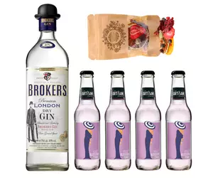 Broker's Gin Tonik szett ajándék vegyes ginfűszerrel