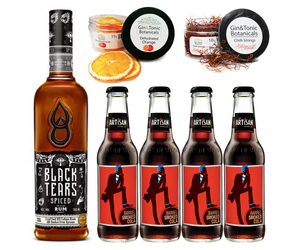 Black Tears Rum &amp; Cola szett koktélfűszerekkel