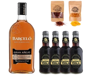 Barcelo Gran Anejo Rum &amp; Cola szett ginfűszerekkel