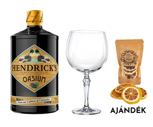 Hendricks Oasium szett ajándék ginfűszerrel