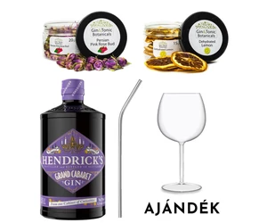 Hendricks Grand Cabaret szett ajándék gin&amp;tonik pohárral