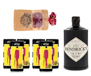 Hendricks Gin Tonik szett ajándék Rózsaszirommal